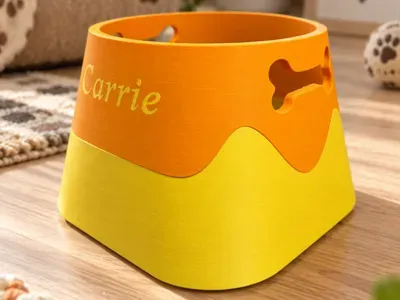 Customizable Dog/cat Bowl – Two-Part Design