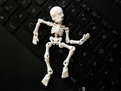 Flexi skeleton. Fast and easy print