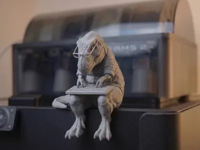 Tech Support T-Rex - Monitor buddy