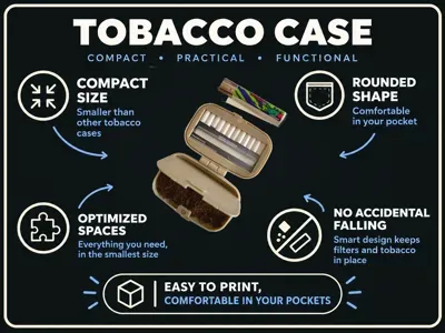 Ultra-Compact Tobacco Case (All-in-One)