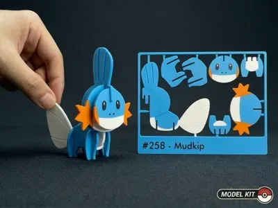Pokemon #258 - Mudkip Kit Card